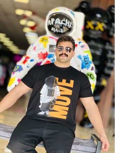 تیشرت ساده طرح دار کد 3395